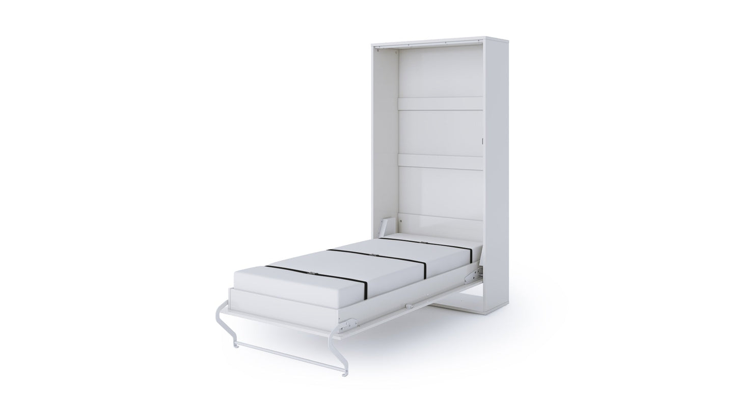 Maxima House Vertical Murphy Bed Invento, European Twin Size with mattress