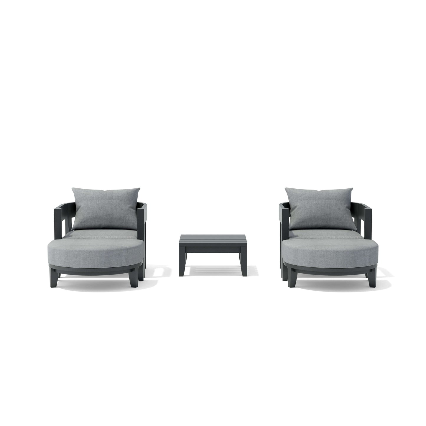 Anderson Teak SET-172 5-pc Coronado Aluminum Deep Seating Set