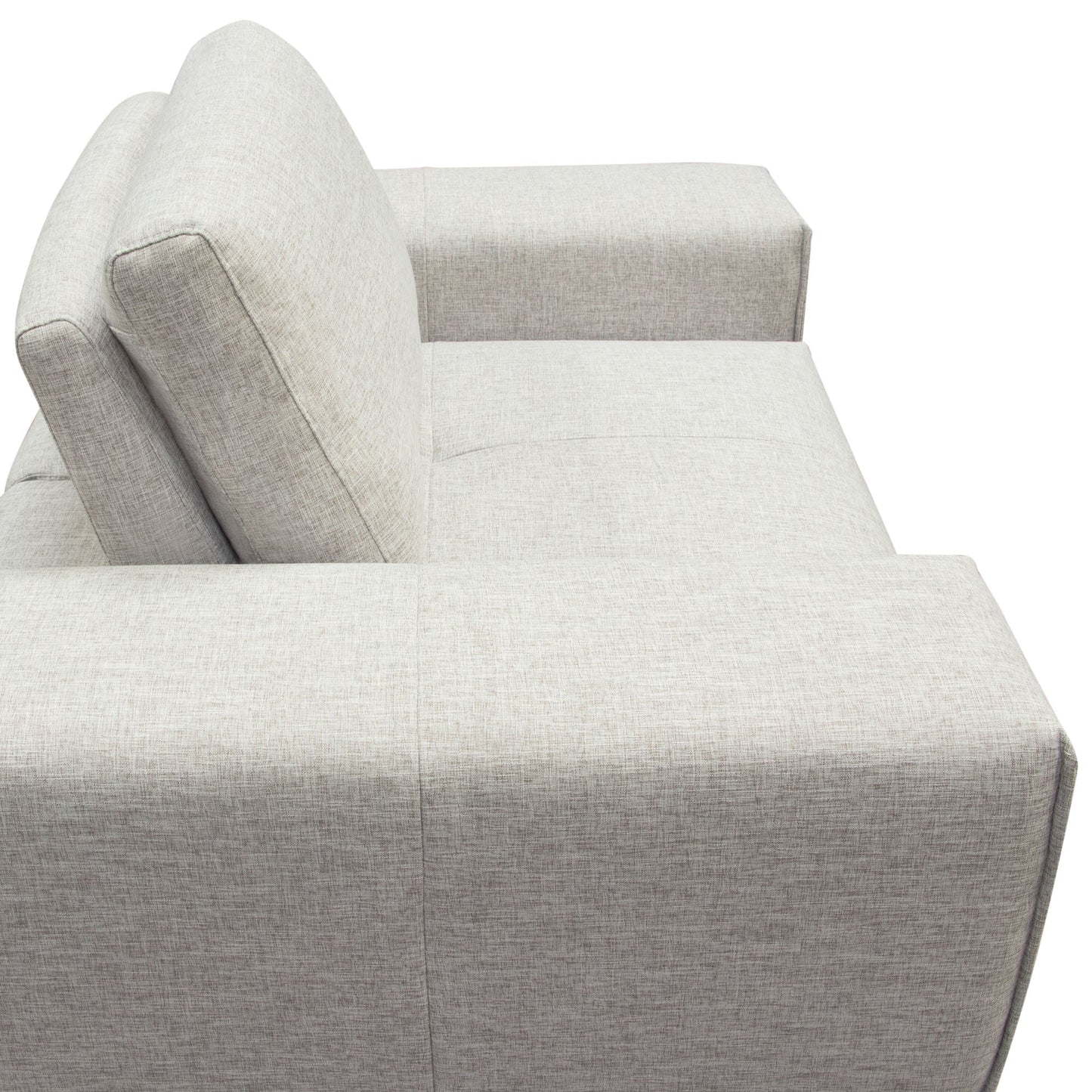 Jazz Modular 1-Seater with Adjustable Backrest in Light Brown Fabric by Diamond Sofa