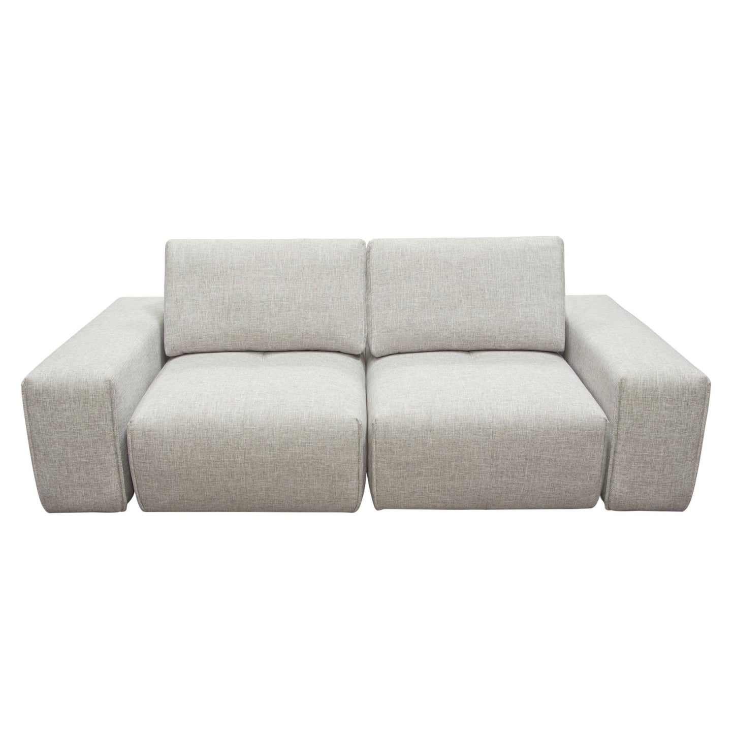 Jazz Modular 2-Seater with Adjustable Backrests in Light Brown Fabric by Diamond Sofa