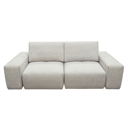Jazz Modular 2-Seater with Adjustable Backrests in Light Brown Fabric by Diamond Sofa