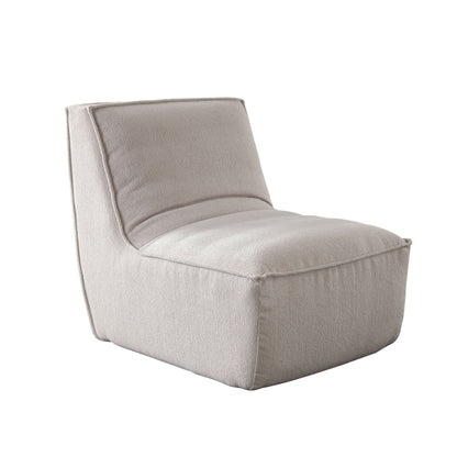 Jonas Armless Accent Chair in Tan Fabric by Diamond Sofa