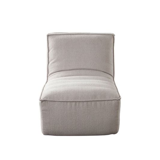 Jonas Armless Accent Chair in Tan Fabric by Diamond Sofa