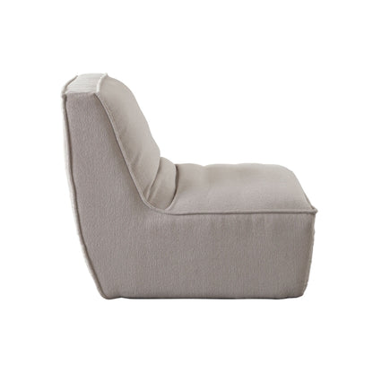 Jonas Armless Accent Chair in Tan Fabric by Diamond Sofa
