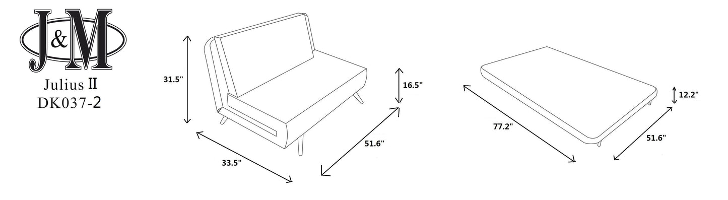 J&M Furniture Julius Double Sofa Bed