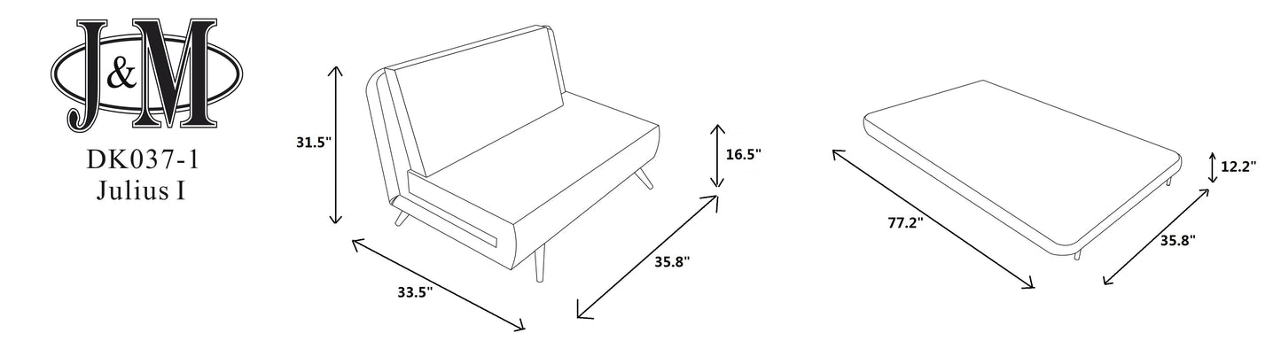 J&M Furniture Julius Single Sofa Bed