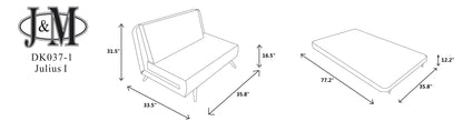 J&M Furniture Julius Single Sofa Bed