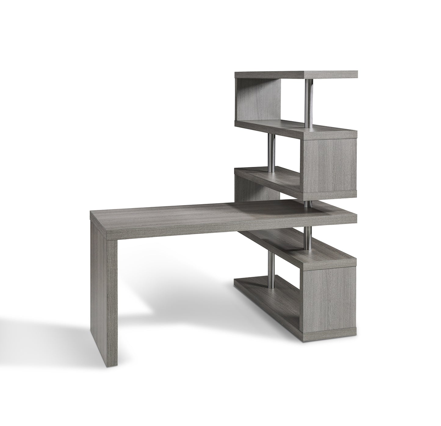 J&M Furniture LP KD002 Office Desk in Grey