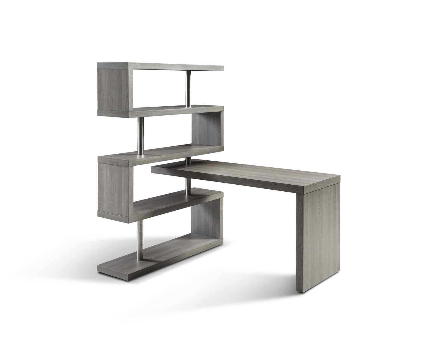 J&M Furniture LP KD002 Office Desk in Grey