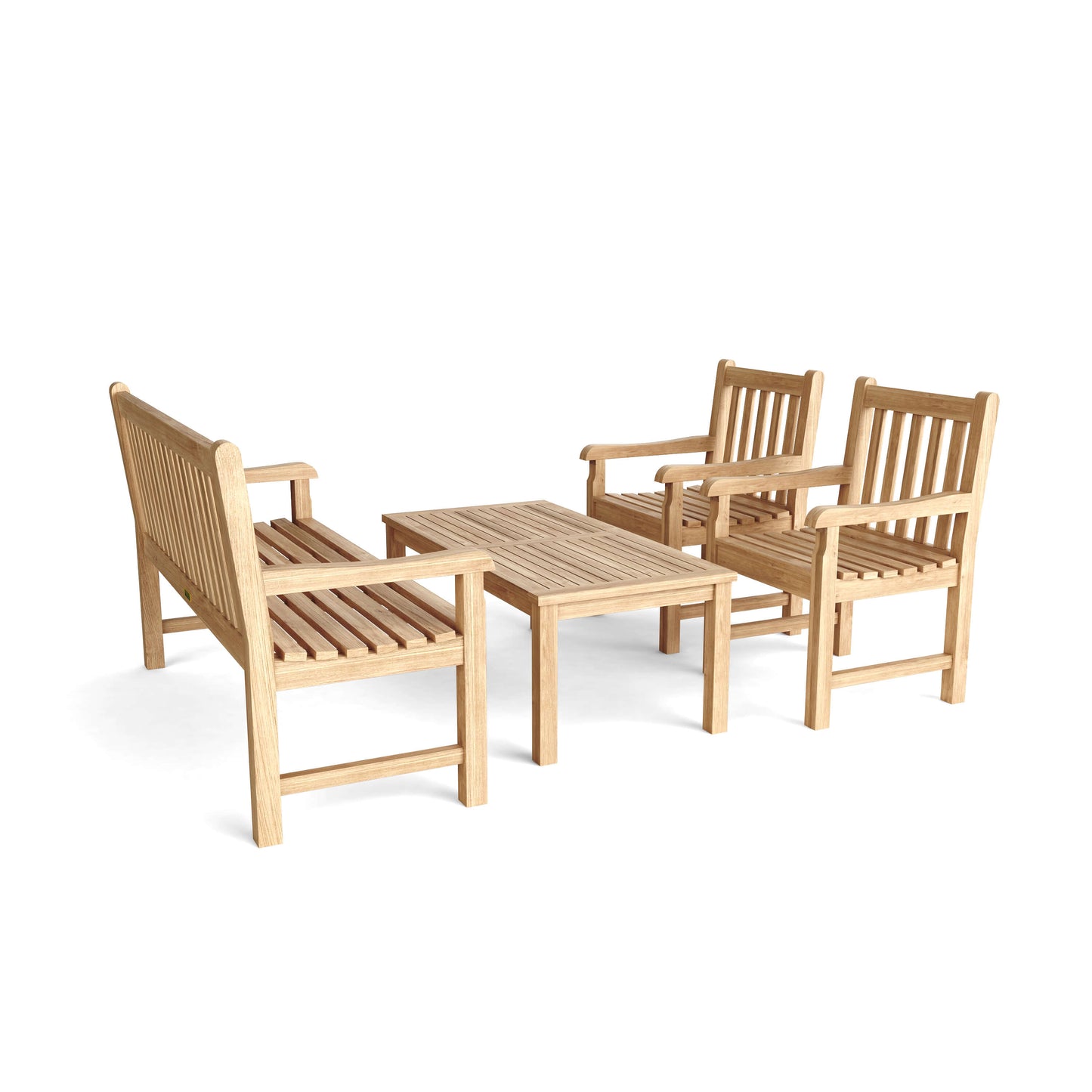 Anderson Teak Classic 3-Seater 4-Pieces Conversation Set