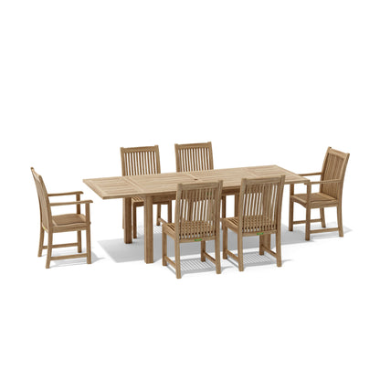 Anderson Teak Bahama Chicago 7-Pieces Dining Set Chair B