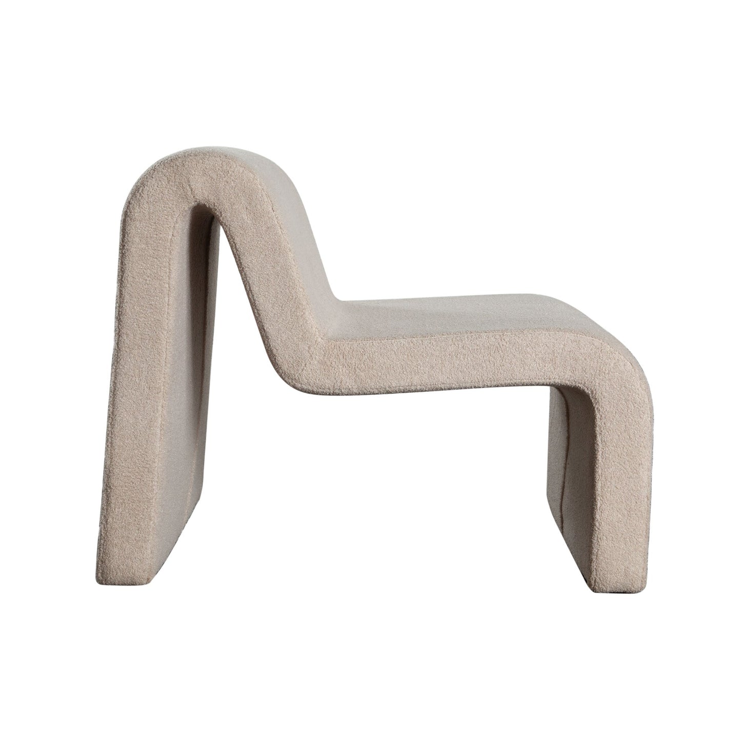 Lana Accent Chair in Camel Looped Shearling Fabric by Diamond Sofa