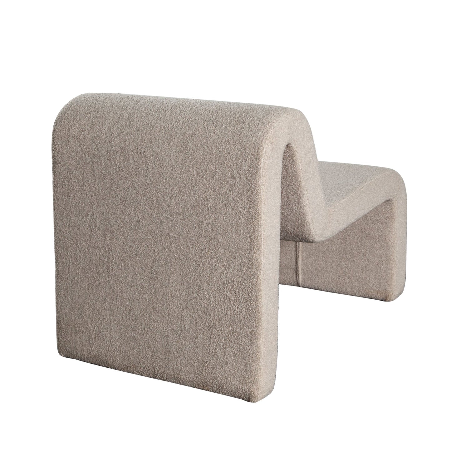 Lana Accent Chair in Camel Looped Shearling Fabric by Diamond Sofa