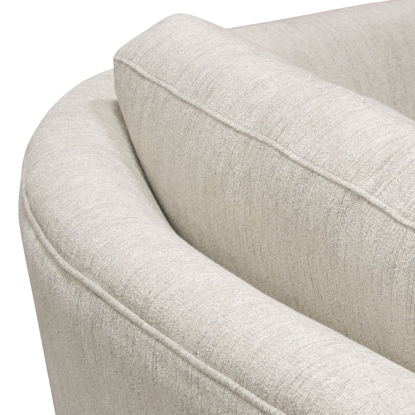 Lane Sofa in Light Cream Fabric with Gold Metal Legs by Diamond Sofa