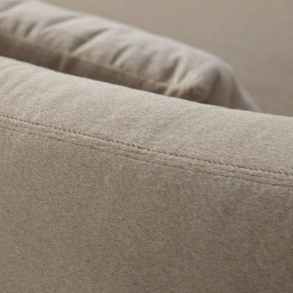 Lena 3PC Sectional in Fawn Faux Alpaca Fabric by Diamond Sofa