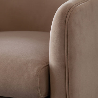 Leyah Accent Chair in Camel Performance Velvet by Diamond Sofa