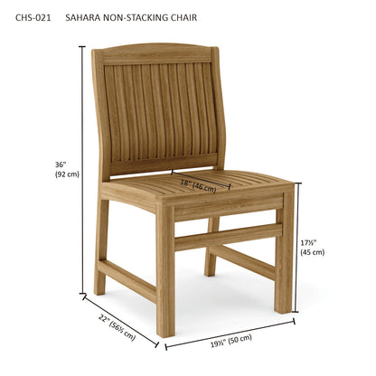 Anderson Teak Sahara Non Stack Dining Side Chair