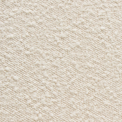 Luxe Accent Chair in Bone Boucle Textured Fabric with Black Powder Coat Frame by Diamond Sofa