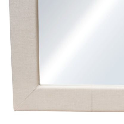 Luxe Free-Standing Mirror w/ Locking Easel Mechanism in Sand Linen Fabric by Diamond Sofa