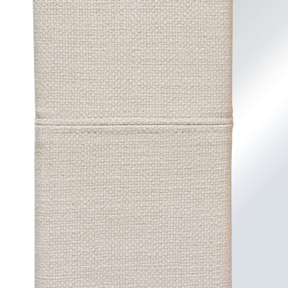 Luxe Free-Standing Mirror w/ Locking Easel Mechanism in Sand Linen Fabric by Diamond Sofa