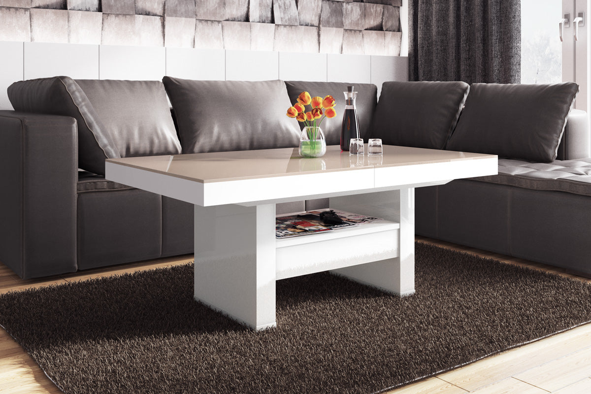 Maxima House Lift Top Coffee Table AVERSA LUX with drawer