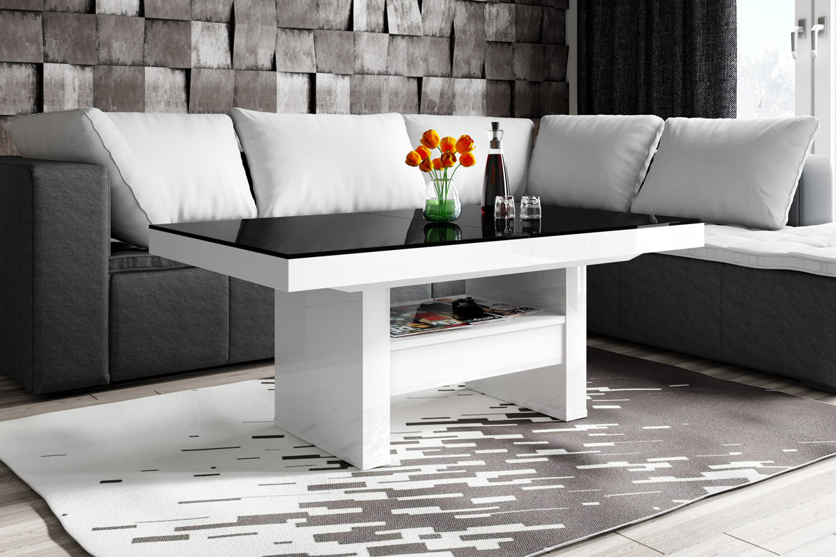 Maxima House Lift Top Coffee Table AVERSA LUX with drawer