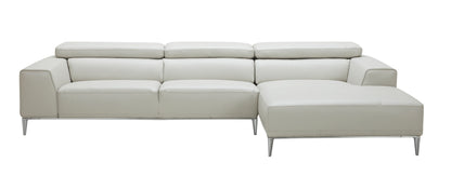 J&M Furniture LeCoultre Light Grey in Right Hand Facing
