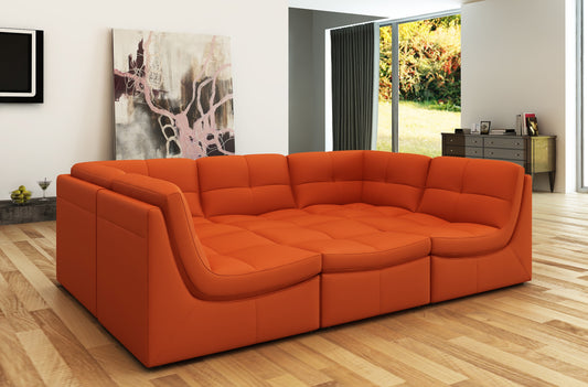 J&M Furniture Lego 6 Pc Set in Pumpkin