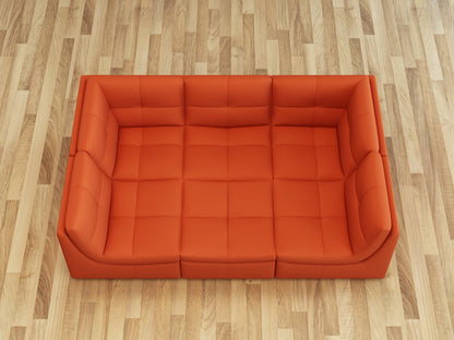 J&M Furniture Lego 6 Pc Set in Pumpkin