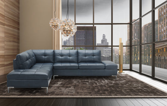 J&M Furniture Leonardo Blue in Left Hand Facing