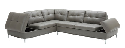 J&M Furniture Leonardo Grey in Left Hand Facing