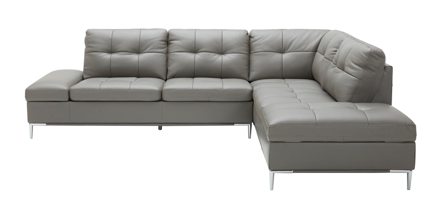 J&M Furniture Leonardo Grey in Right Hand Facing