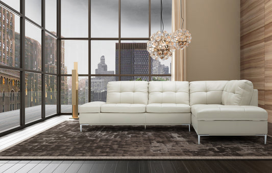 J&M Furniture Leonardo Silver Grey in Right Hand Facing