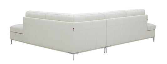 J&M Furniture Leonardo White in Right Hand Facing