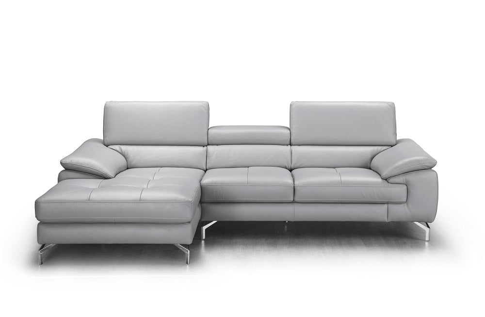 J&M Furniture Liam Premium Leather Sectional in Left Hand Facing Chaise