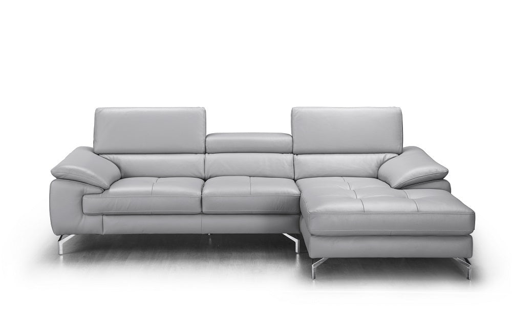 J&M Furniture Liam Premium Leather Sectional in Left Hand Facing Chaise