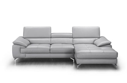 J&M Furniture Liam Premium Leather Sectional in Left Hand Facing Chaise