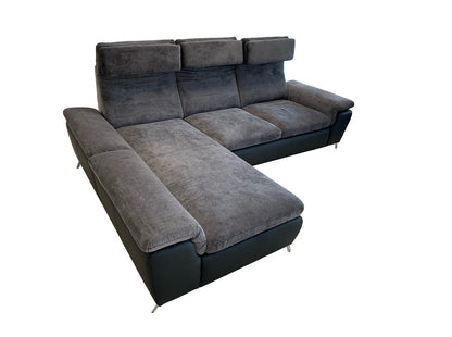 Maxima House Sectional sleeper Sofa LOCO with storage, Gray/ Black