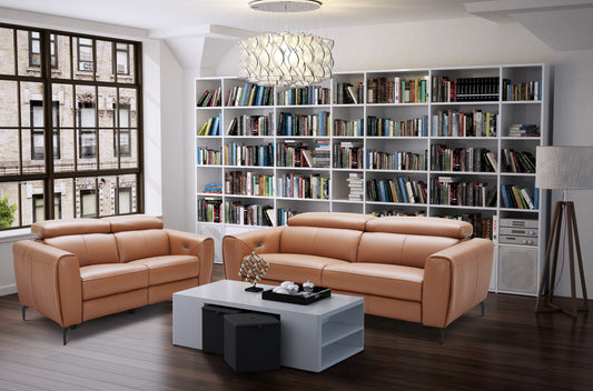 J&M Furniture Lorenzo Love in Caramel