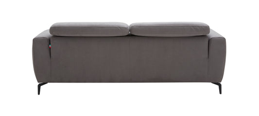 J&M Furniture Lorenzo Grey Fabric Sofa
