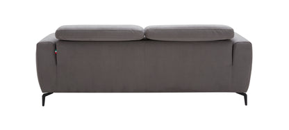 J&M Furniture Lorenzo Grey Fabric Sofa
