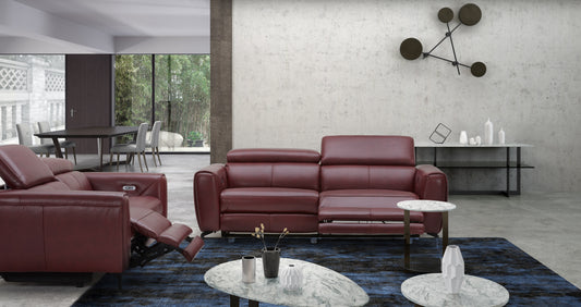 J&M Furniture Lorenzo Merlot Sofa