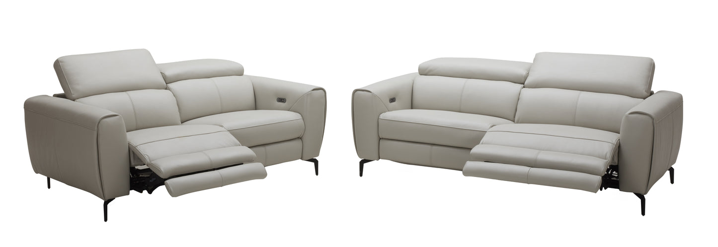 J&M Furniture Lorenzo Sofa in Light Grey