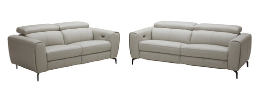 J&M Furniture Lorenzo Sofa in Light Grey