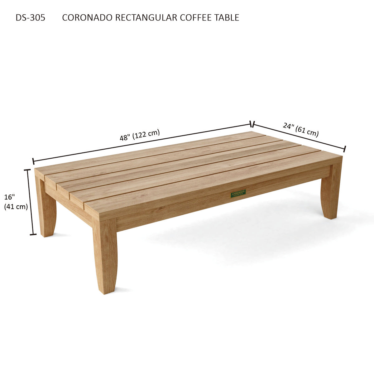 Anderson Teak Coronado Rectangular Coffee table