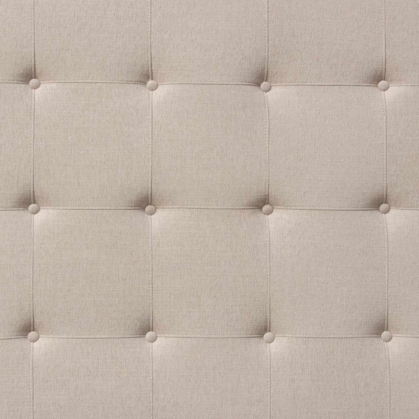 Madison Ave Tufted Wing Queen Bed in Sand Button Tufted Fabric by Diamond Sofa