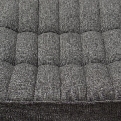 Marshall Scooped Seat Ottoman in Grey Fabric by Diamond Sofa