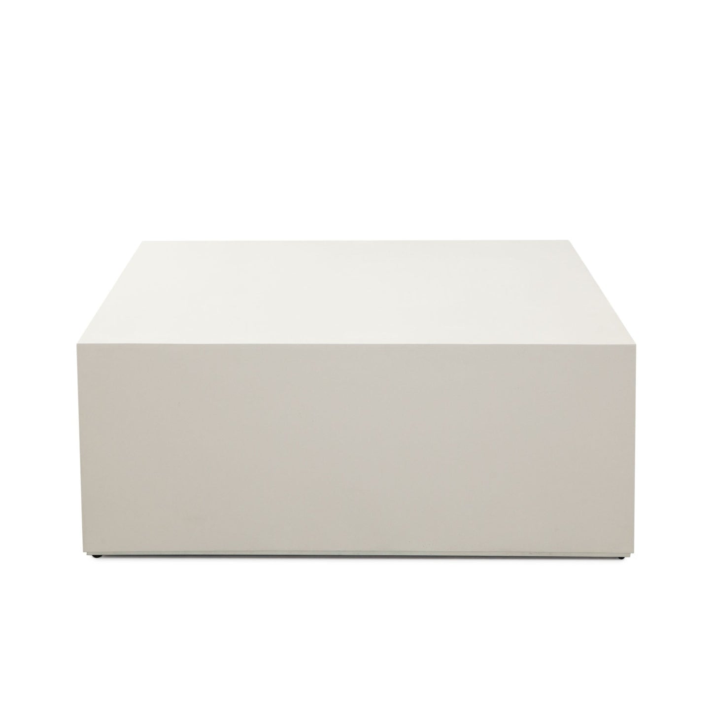 Montage Square Cocktail Table in Ivory Faux Cement Finish by Diamond Sofa