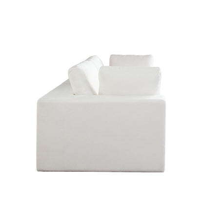 Muse 2PC Modular Sofa in Mist White Performance Fabric by Diamond Sofa
