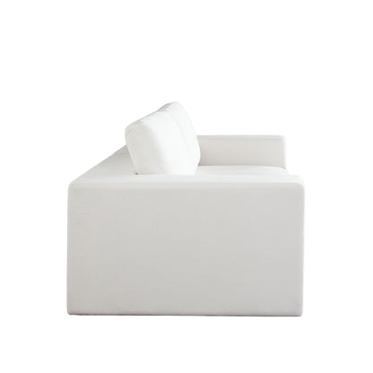 Muse 2PC Modular Sofa in Mist White Performance Fabric by Diamond Sofa